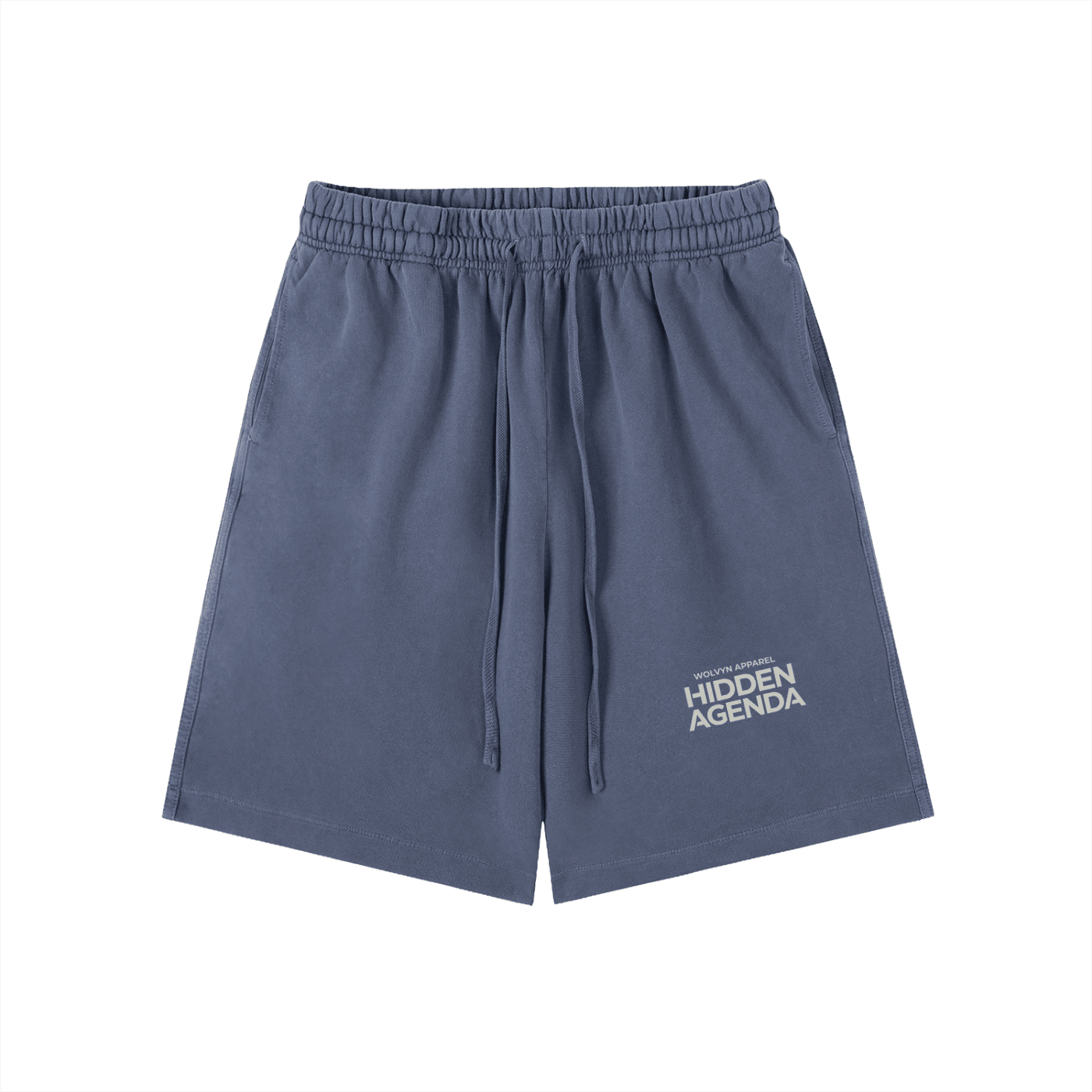 Wolvyn Apparel "Hidden Agenda" Vintage Wash Cotton Shorts - Wolvyn Apparel