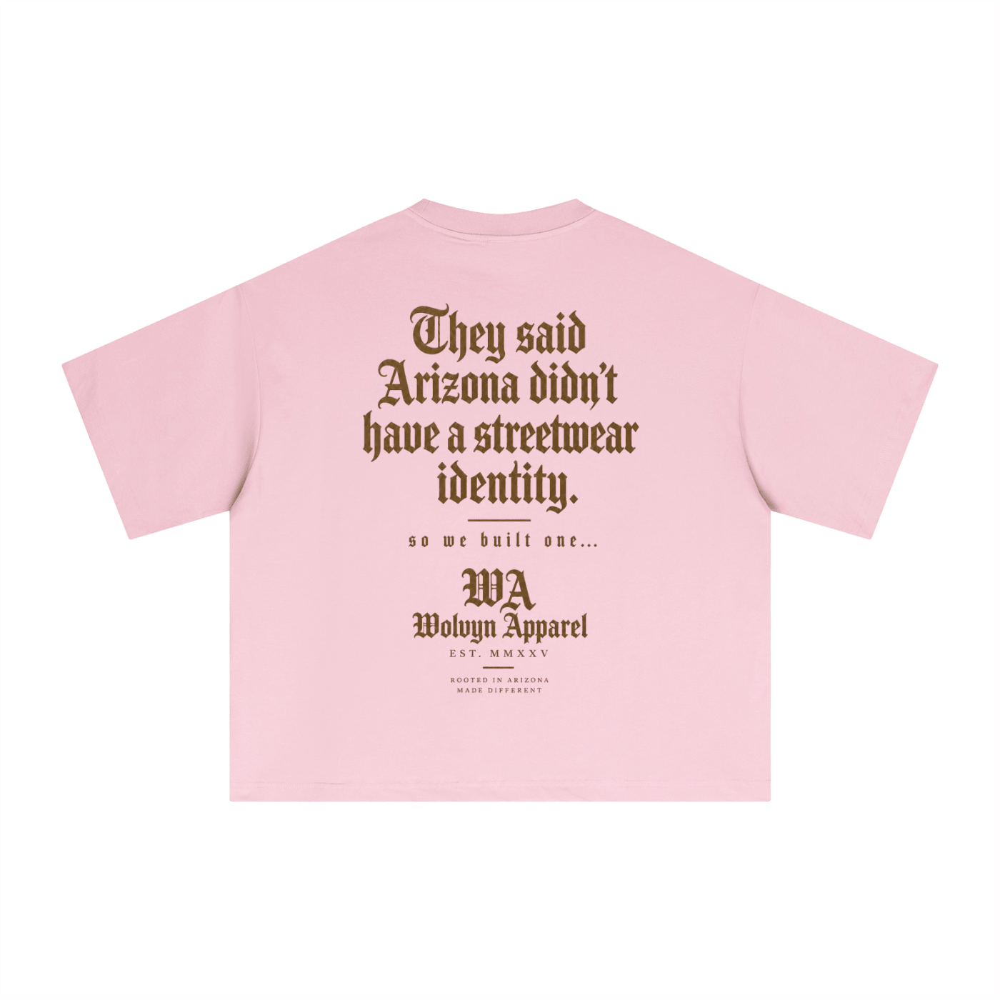 Wolvyn Apparel "Identity" Essential Sorona Boxy T-Shirt - Wolvyn Apparel