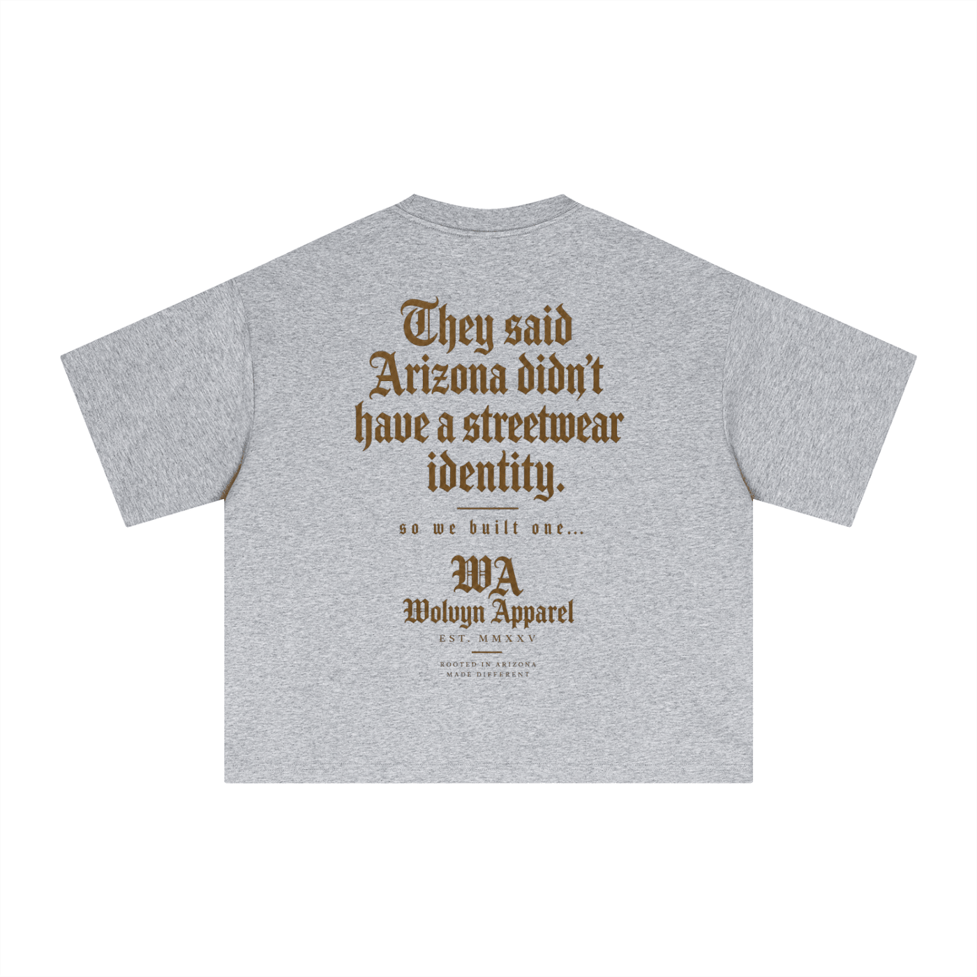 Wolvyn Apparel "Identity" Essential Sorona Boxy T-Shirt - Wolvyn Apparel