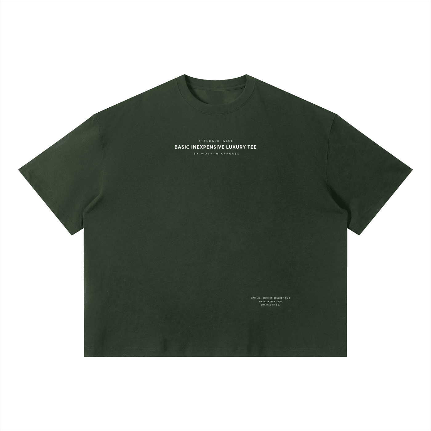 Wolvyn Apparel "Inexpensive Luxury" Unisex Sorona Boxy T-Shirt - Wolvyn Apparel