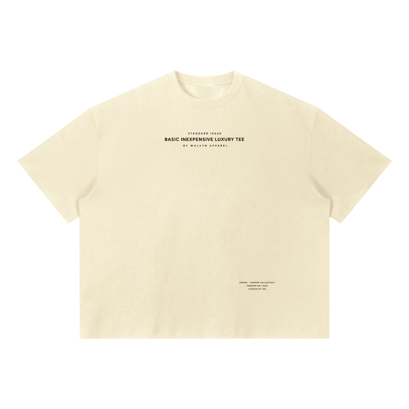 Wolvyn Apparel "Inexpensive Luxury" Unisex Sorona Boxy T-Shirt - Wolvyn Apparel