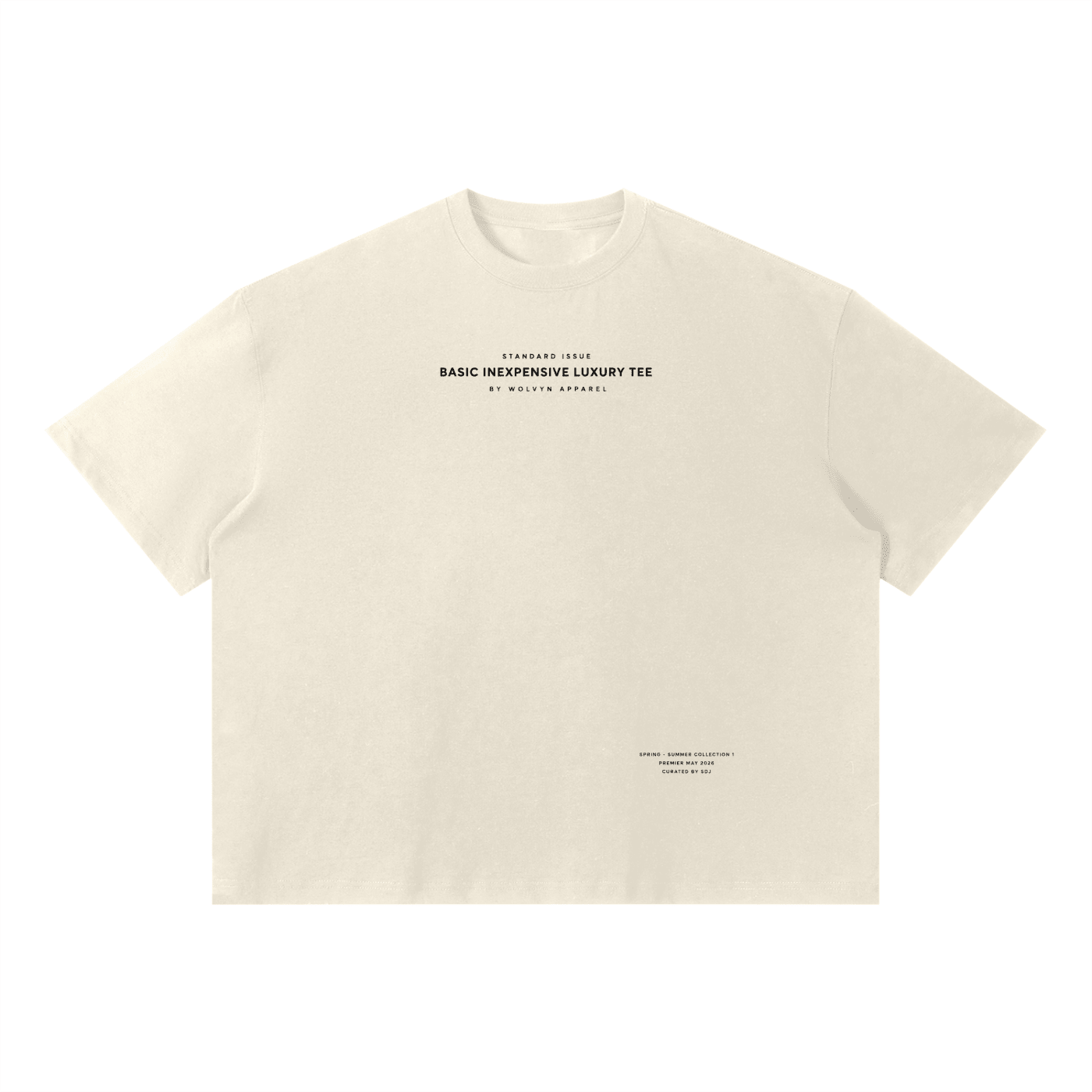 Wolvyn Apparel "Inexpensive Luxury" Unisex Sorona Boxy T-Shirt - Wolvyn Apparel