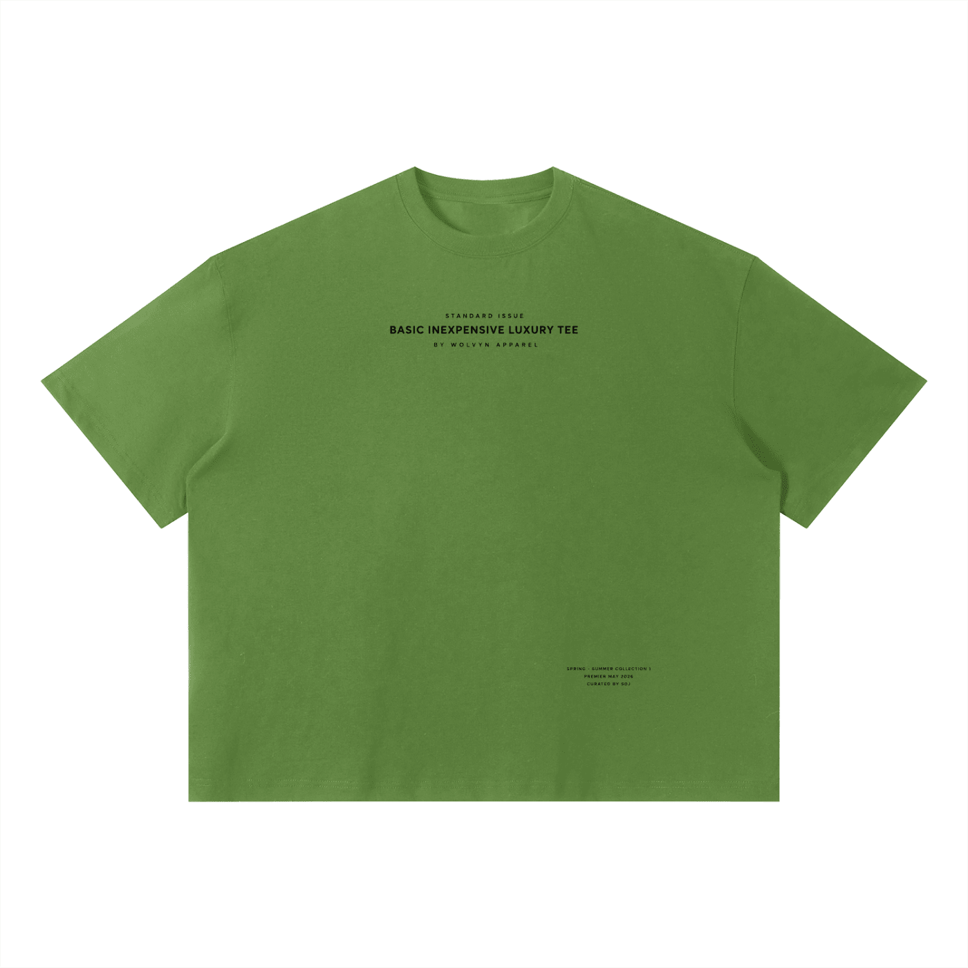 Wolvyn Apparel "Inexpensive Luxury" Unisex Sorona Boxy T-Shirt - Wolvyn Apparel