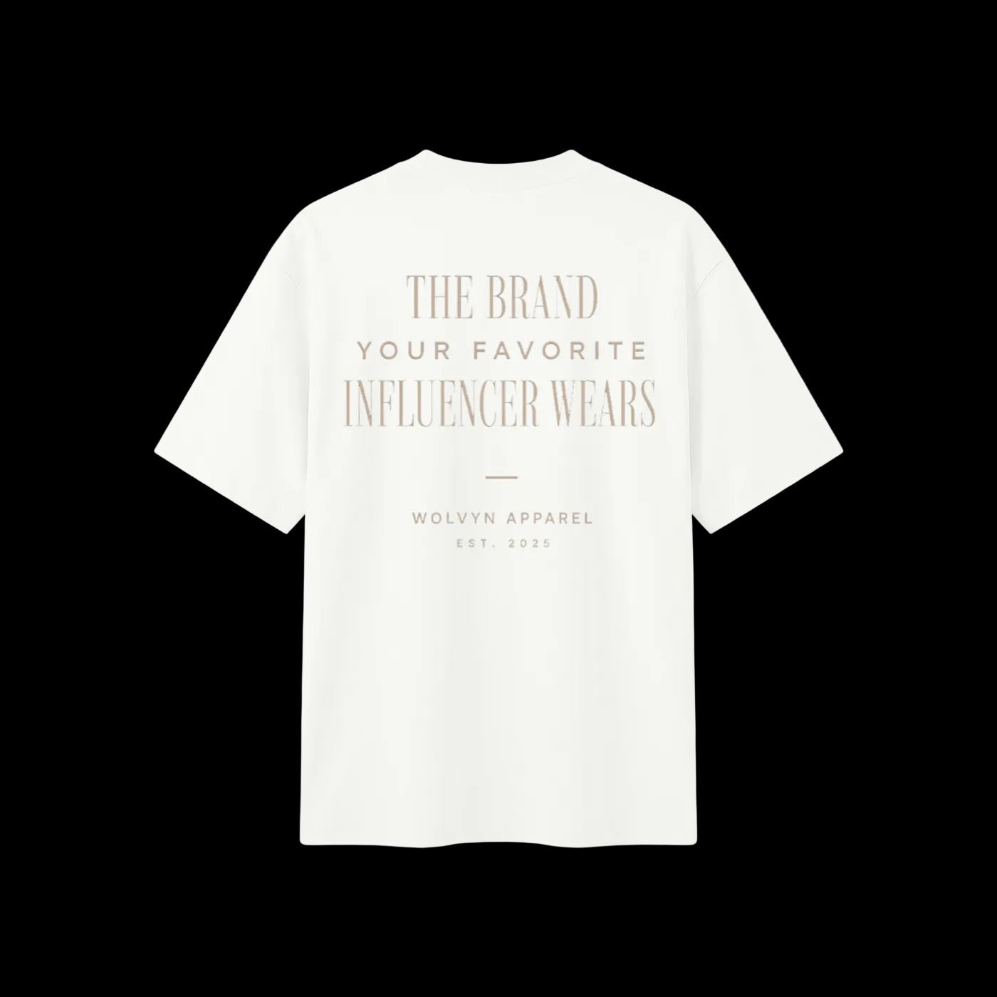 Wolvyn Apparel ‘Influencer’ Unisex Heavyweight Oversized T-Shirt - Wolvyn Apparel