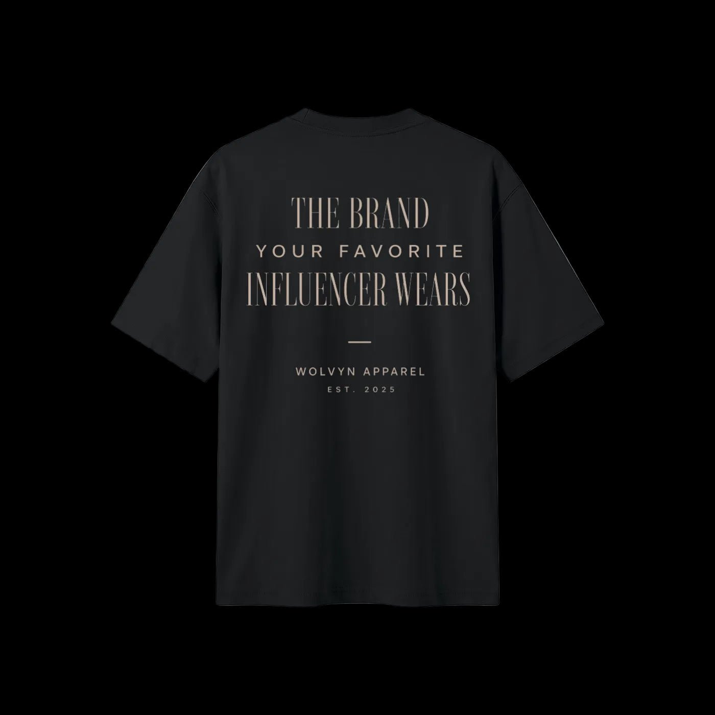 Wolvyn Apparel ‘Influencer’ Unisex Heavyweight Oversized T-Shirt - Wolvyn Apparel