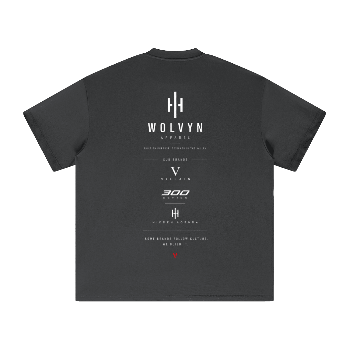 Wolvyn Apparel "Label - Black" Heavyweight Earth Tone T-Shirt - Wolvyn Apparel
