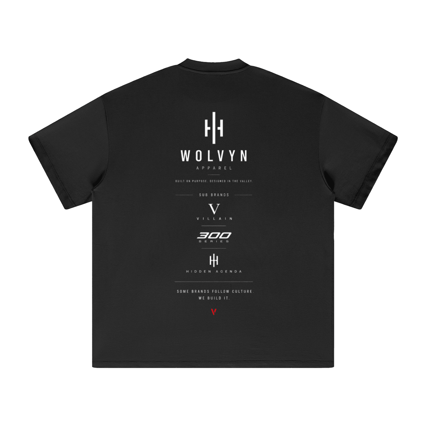 Wolvyn Apparel "Label - Black" Heavyweight Earth Tone T-Shirt - Wolvyn Apparel