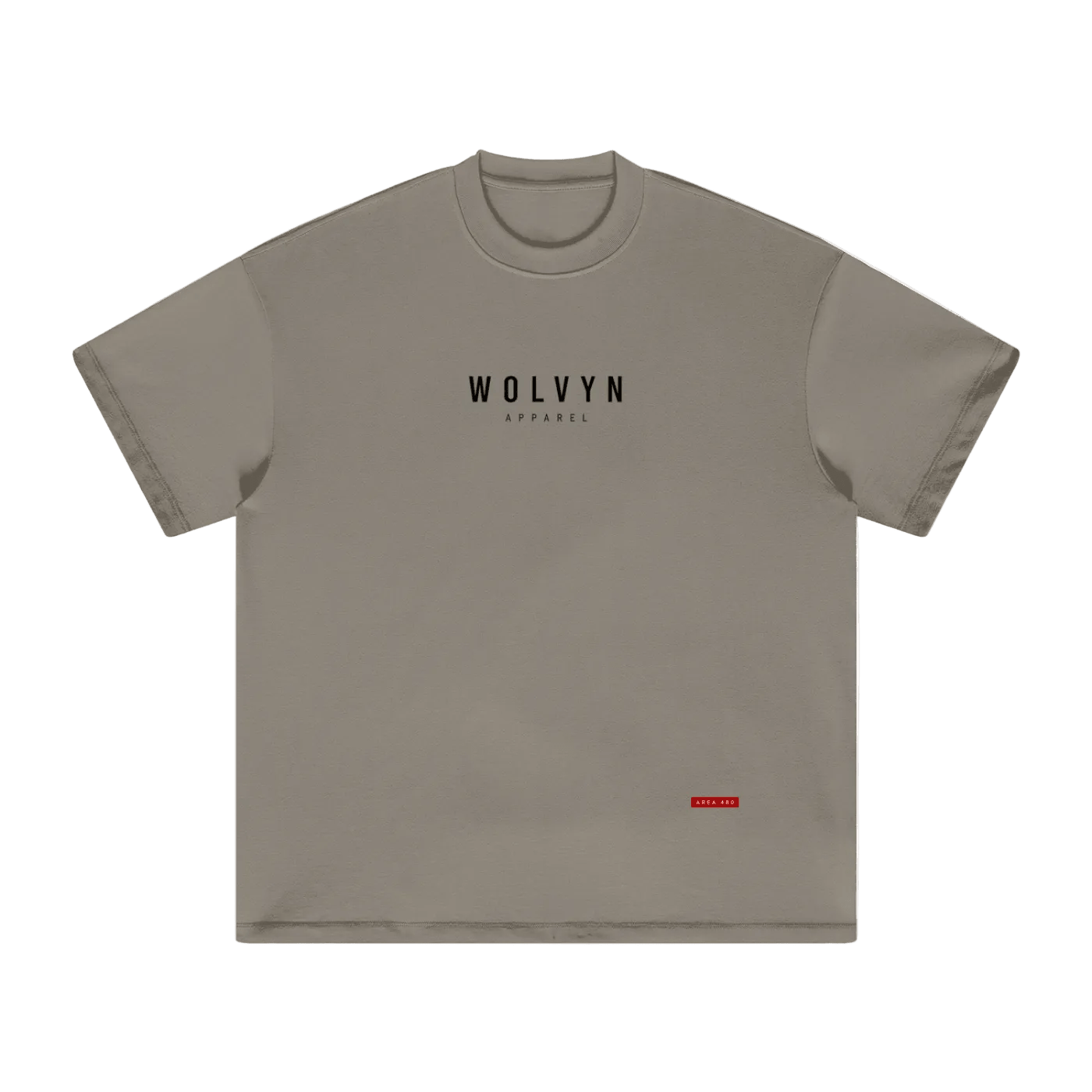 Wolvyn Apparel "Label" Heavyweight Earth Tone T-Shirt - Wolvyn Apparel