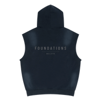 Wolvyn Apparel ‘Layers 002’ Unisex Vintage Wash Sun Fade Sleeveless Hoodie - Wolvyn Apparel