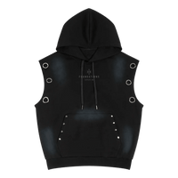 Wolvyn Apparel ‘Layers 002’ Unisex Vintage Wash Sun Fade Sleeveless Hoodie - Wolvyn Apparel