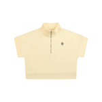 Wolvyn Apparel Light Tones Women's Quarter Zip Crop Sweatshirt - Wolvyn Apparel