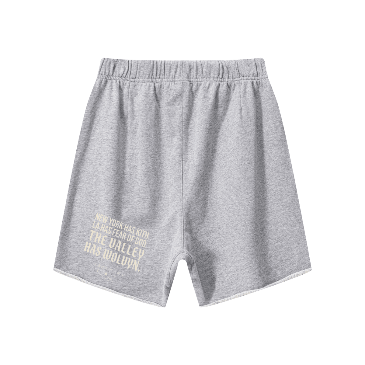 Wolvyn Apparel "Manifesto" 410GSM Unisex Distressed Vintage - Wash Raw - Hem Shorts - Wolvyn Apparel