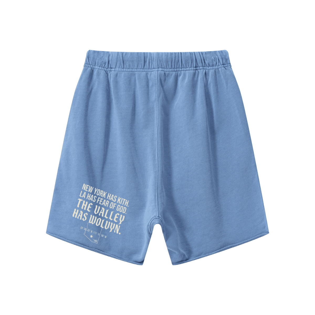 Wolvyn Apparel "Manifesto" 410GSM Unisex Distressed Vintage - Wash Raw - Hem Shorts - Wolvyn Apparel