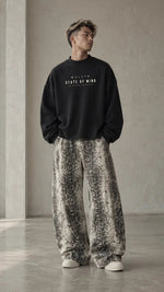 Wolvyn Apparel Men's Snake Print Barrel Leg Pants - Wolvyn Apparel
