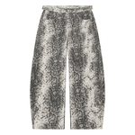 Wolvyn Apparel Men's Snake Print Barrel Leg Pants - Wolvyn Apparel