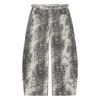 Wolvyn Apparel Men's Snake Print Barrel Leg Pants - Wolvyn Apparel