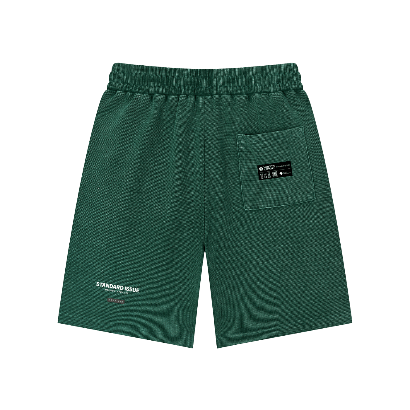 Wolvyn Apparel Mineral Wash Waffle Knit Shorts - Wolvyn Apparel