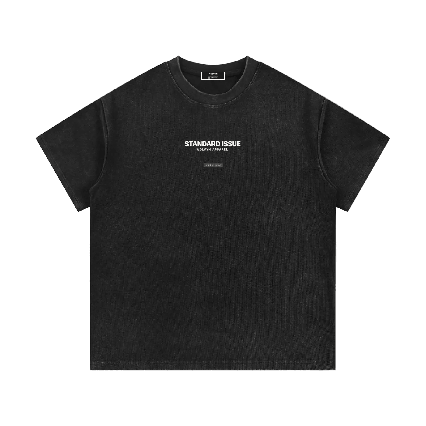 Wolvyn Apparel Mineral Wash Waffle Knit T-Shirt - Wolvyn Apparel