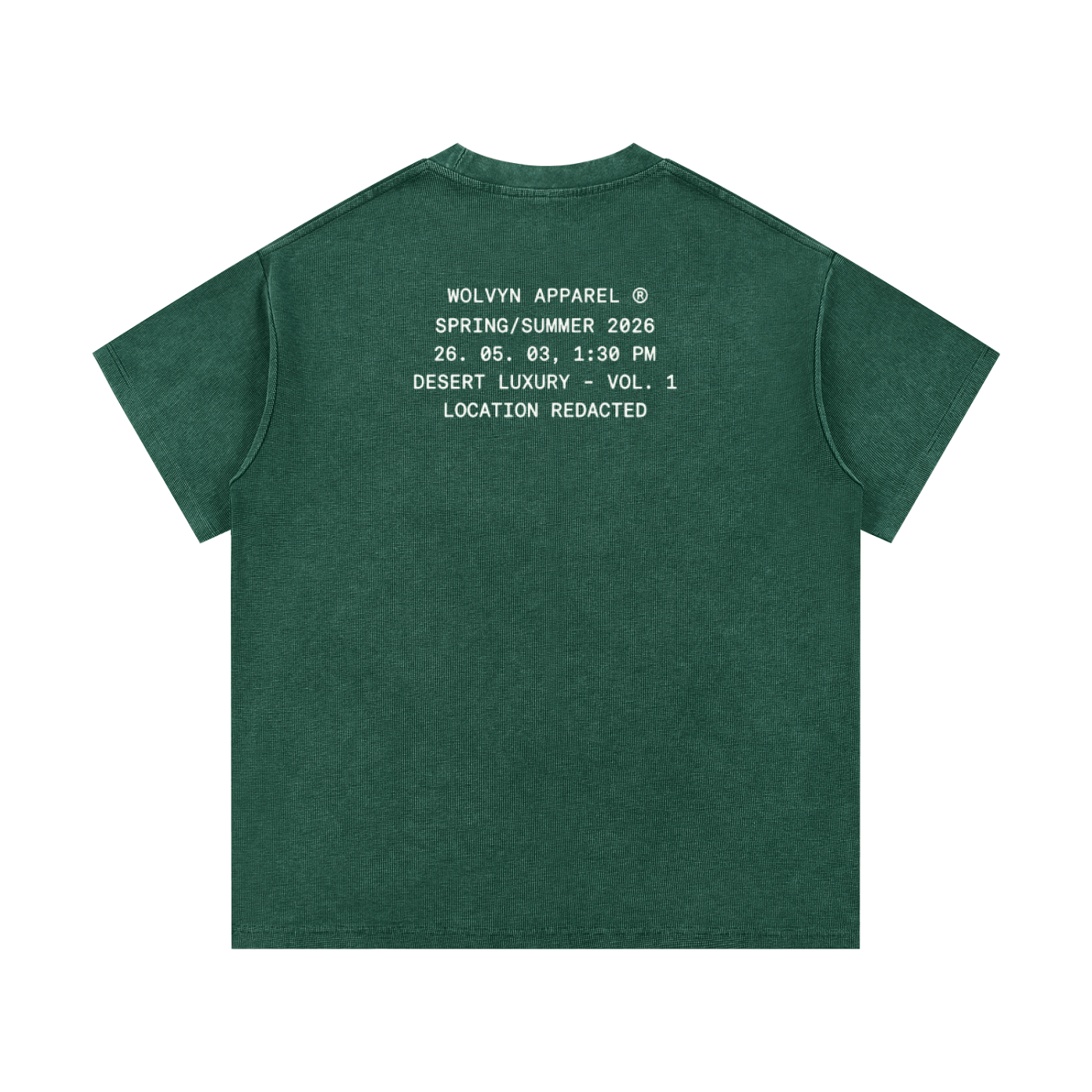 Wolvyn Apparel Mineral Wash Waffle Knit T-Shirt - Wolvyn Apparel