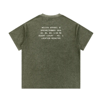 Wolvyn Apparel Mineral Wash Waffle Knit T-Shirt - Wolvyn Apparel
