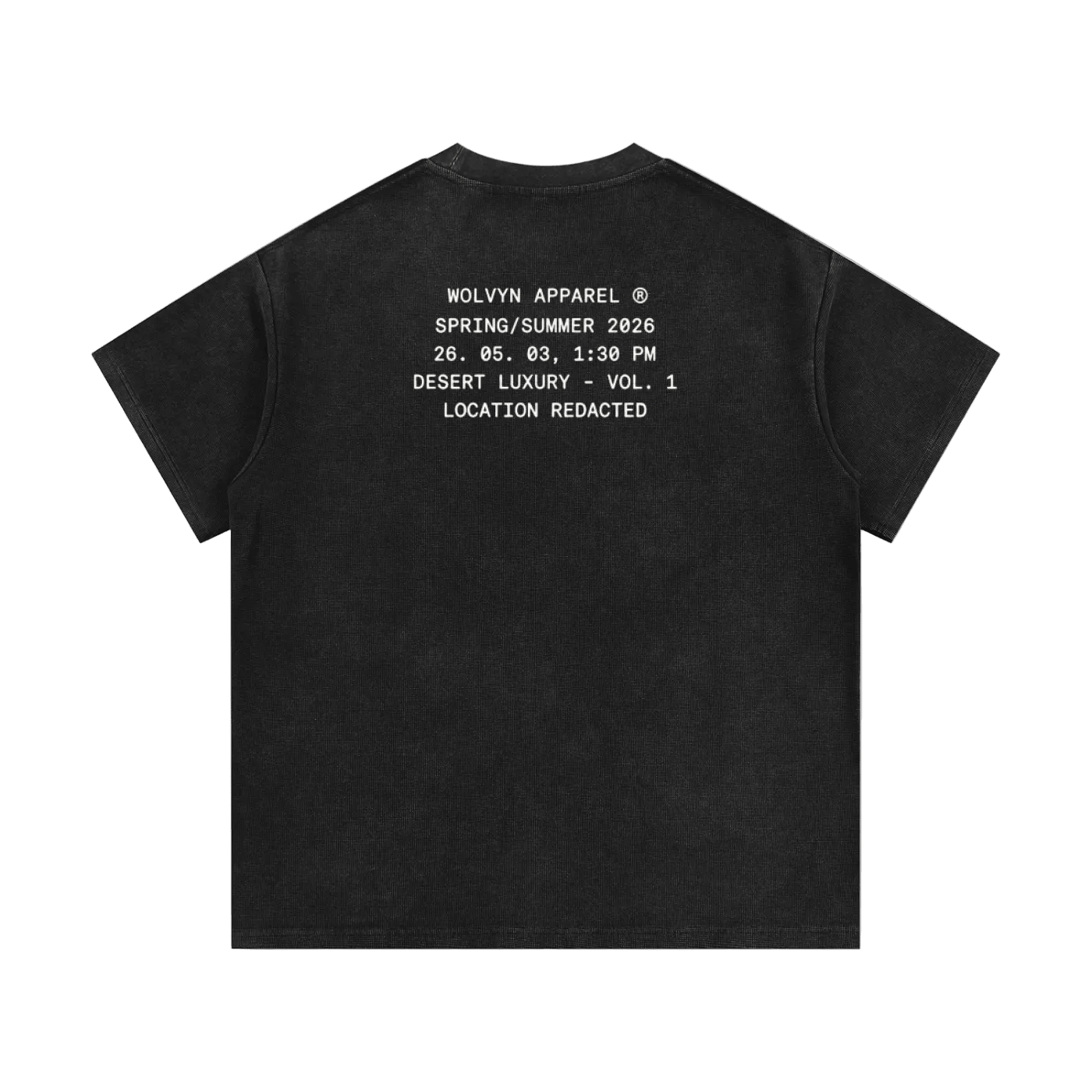 Wolvyn Apparel Mineral Wash Waffle Knit T-Shirt - Wolvyn Apparel