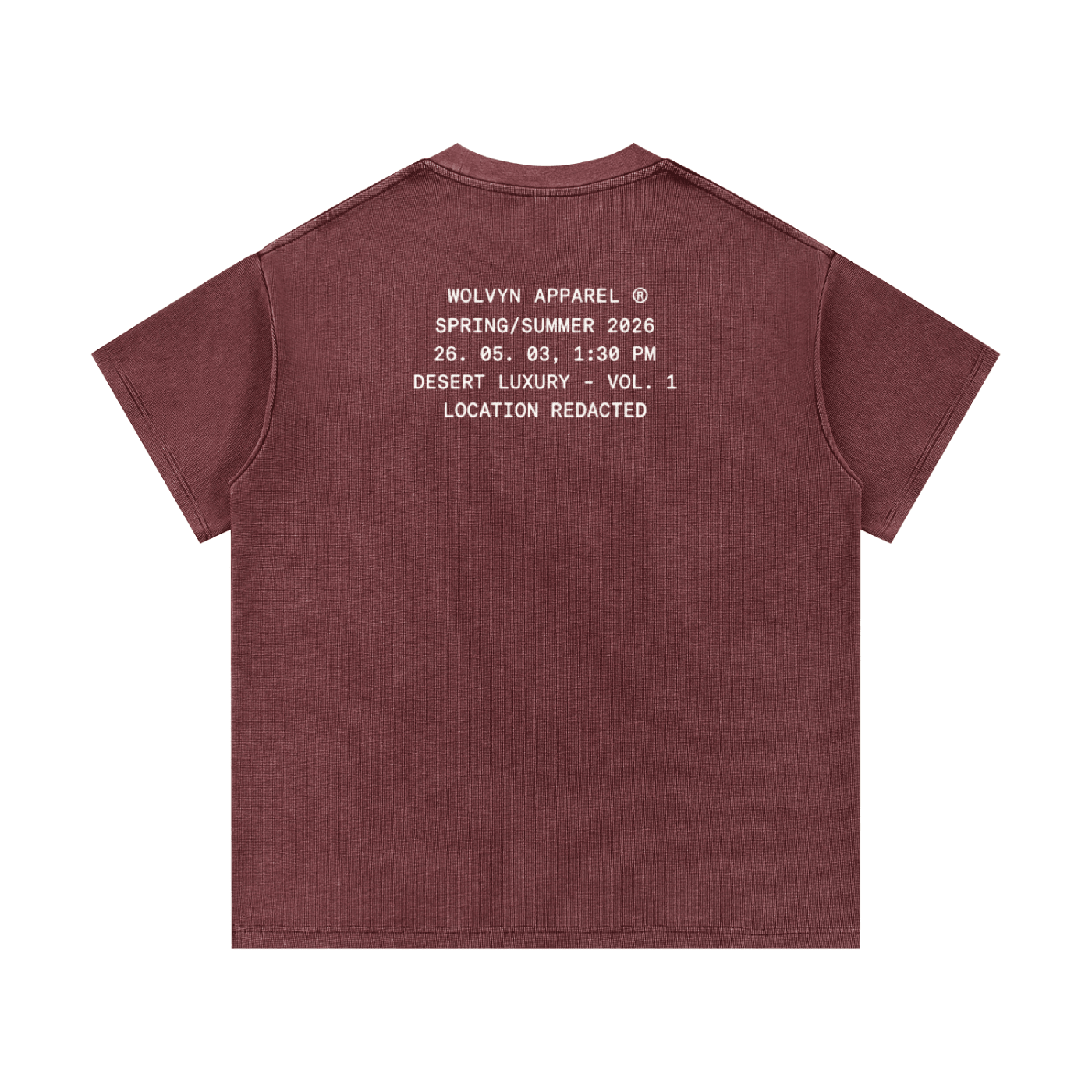 Wolvyn Apparel Mineral Wash Waffle Knit T-Shirt - Wolvyn Apparel