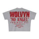 Wolvyn Apparel ‘No Angel’ Unisex Batwing Sleeve T-shirt - Wolvyn Apparel