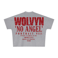 Wolvyn Apparel ‘No Angel’ Unisex Batwing Sleeve T-shirt - Wolvyn Apparel