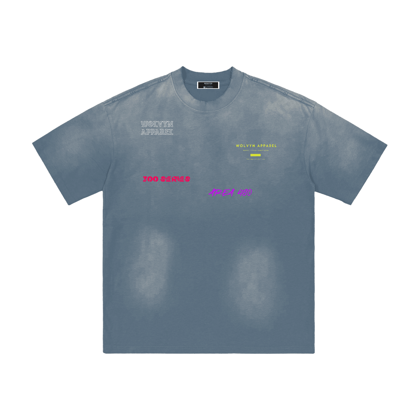 Wolvyn Apparel "Phoenix Nights" Hand - Frayed Sunfade T-Shirt - Wolvyn Apparel