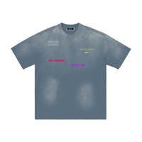 Wolvyn Apparel "Phoenix Nights" Hand - Frayed Sunfade T-Shirt - Wolvyn Apparel