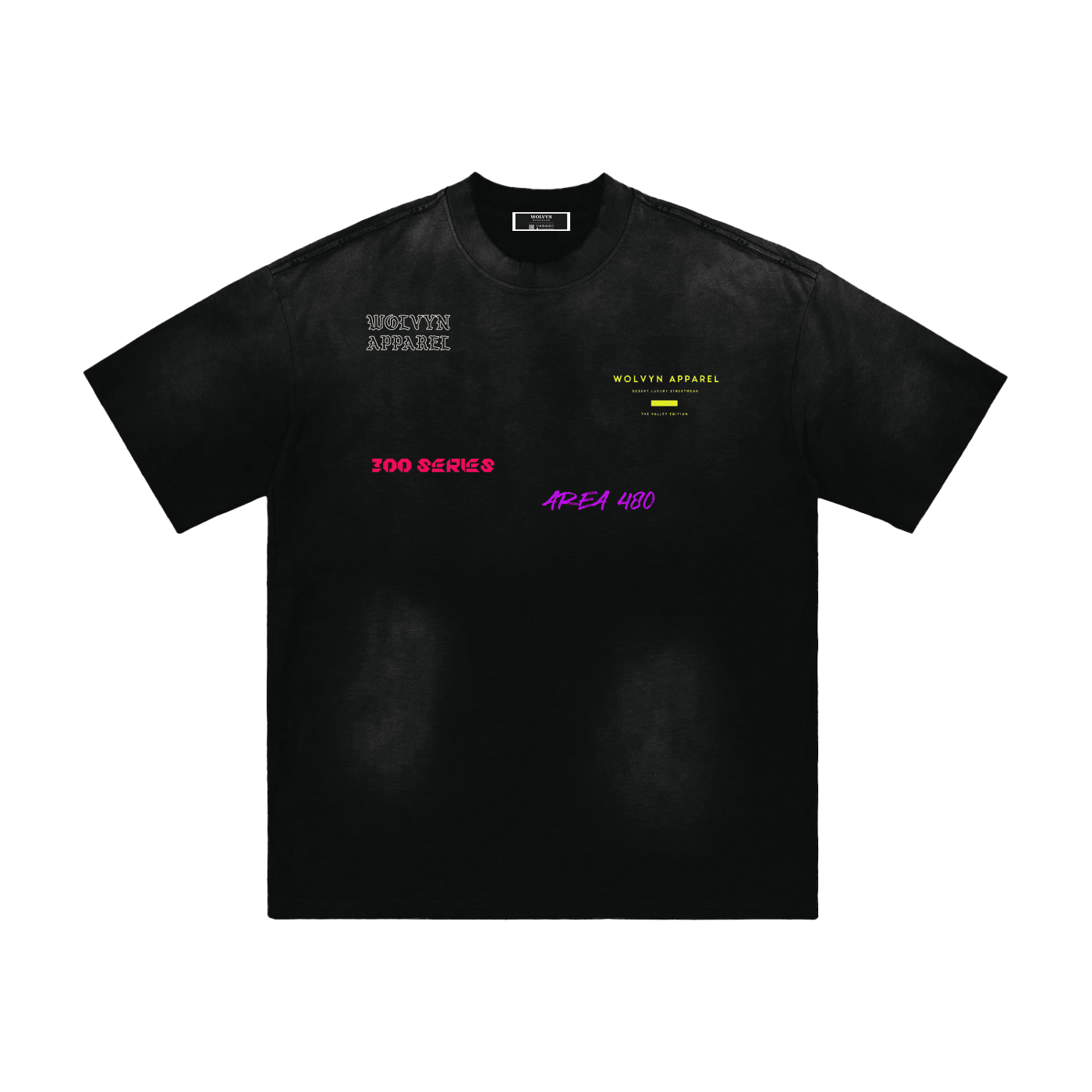 Wolvyn Apparel "Phoenix Nights" Hand - Frayed Sunfade T-Shirt - Wolvyn Apparel