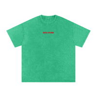 Wolvyn Apparel ‘Pop-Up Shop Closed’ Snow Washed Oversized Cotton T-Shirt - Wolvyn Apparel