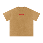 Wolvyn Apparel ‘Pop-Up Shop Closed’ Snow Washed Oversized Cotton T-Shirt - Wolvyn Apparel