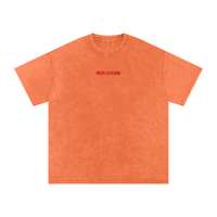 Wolvyn Apparel ‘Pop-Up Shop Closed’ Snow Washed Oversized Cotton T-Shirt - Wolvyn Apparel
