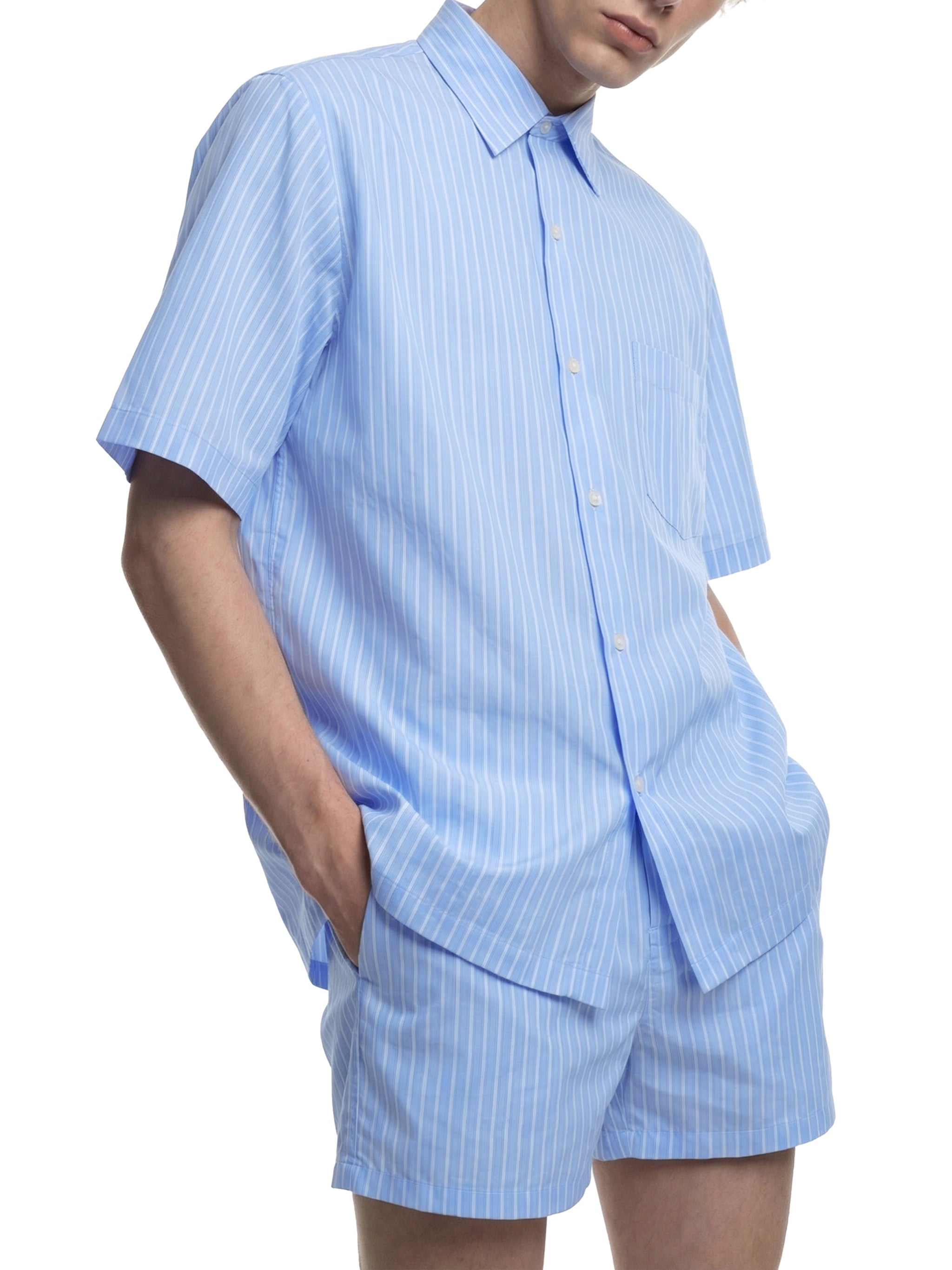 Wolvyn Apparel "Saguaro" Striped Boxy Short Sleeve Shirt - Wolvyn Apparel