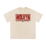Wolvyn Apparel ‘Sold Out Pop-Up Shop’ Snow Washed Oversized Cotton T-Shirt - Wolvyn Apparel