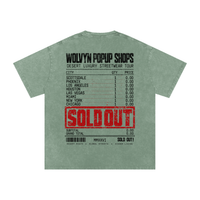 Wolvyn Apparel ‘Sold Out Pop-Up Shop’ Snow Washed Oversized Cotton T-Shirt - Wolvyn Apparel