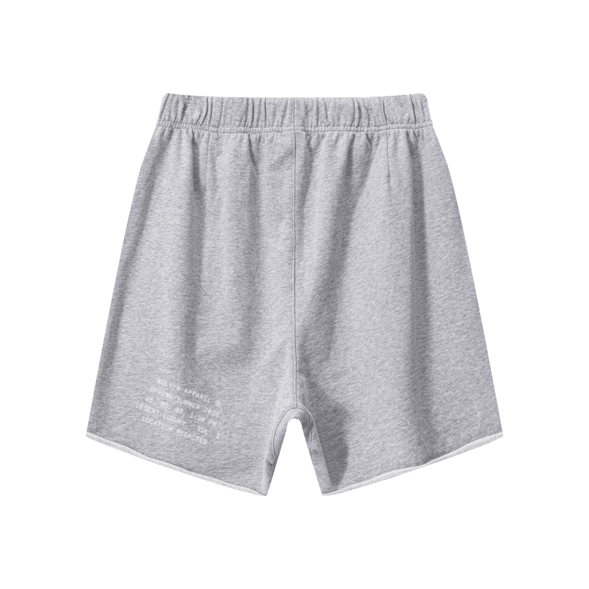 Wolvyn Apparel "Standard Issue" 410GSM Unisex Distressed Vintage-Wash Raw-Hem Shorts - Wolvyn Apparel