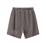 Wolvyn Apparel "Standard Issue" 410GSM Unisex Distressed Vintage-Wash Raw-Hem Shorts - Wolvyn Apparel
