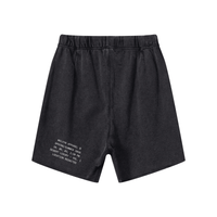 Wolvyn Apparel "Standard Issue" 410GSM Unisex Distressed Vintage-Wash Raw-Hem Shorts - Wolvyn Apparel
