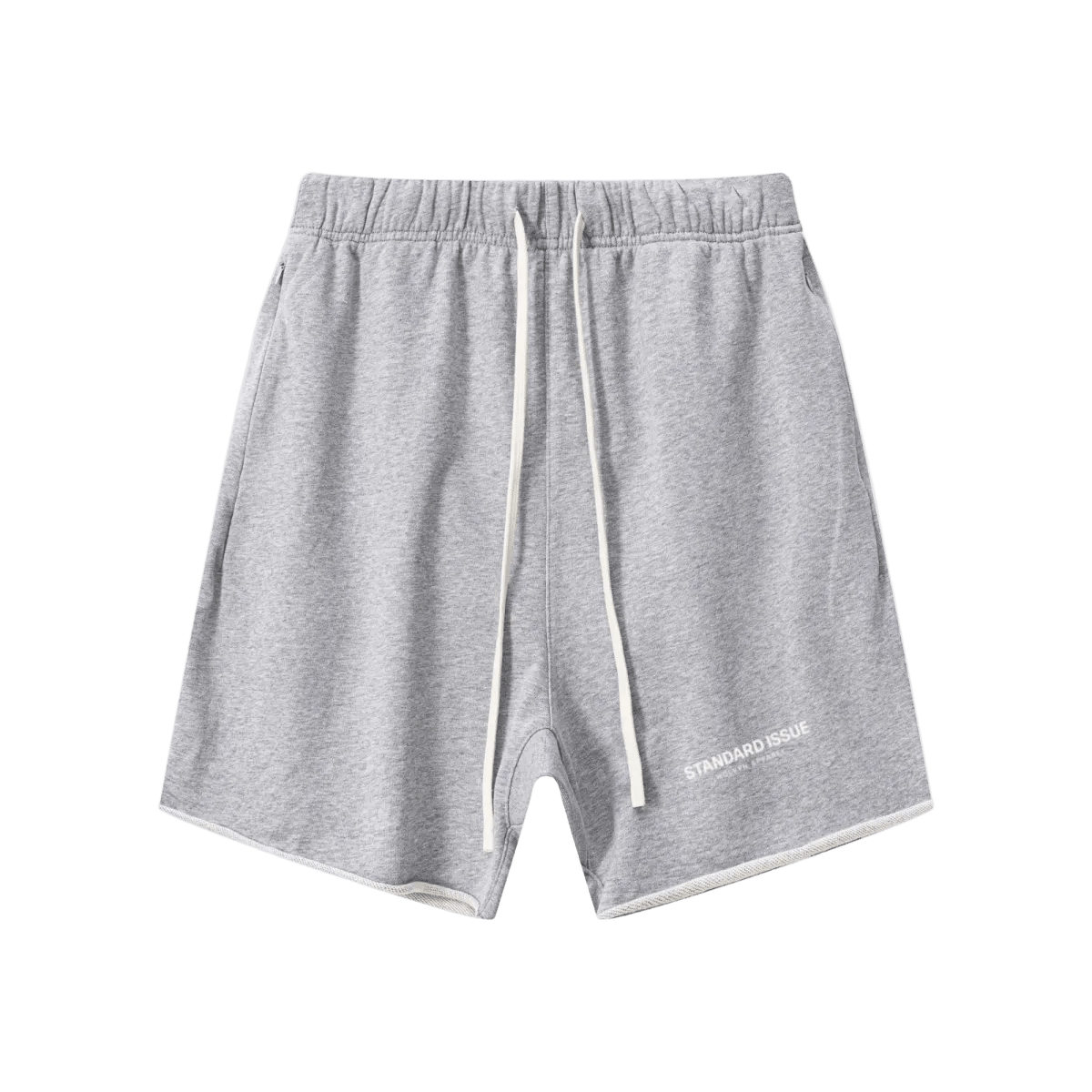 Wolvyn Apparel "Standard Issue" 410GSM Unisex Distressed Vintage-Wash Raw-Hem Shorts - Wolvyn Apparel
