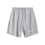 Wolvyn Apparel "Standard Issue" 410GSM Unisex Distressed Vintage-Wash Raw-Hem Shorts - Wolvyn Apparel