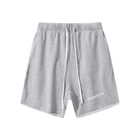 Wolvyn Apparel "Standard Issue" 410GSM Unisex Distressed Vintage-Wash Raw-Hem Shorts - Wolvyn Apparel