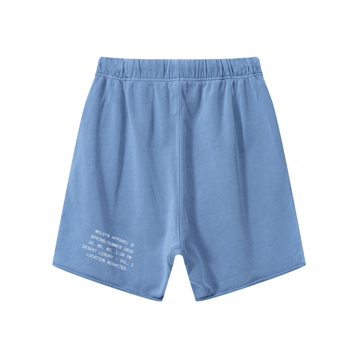 Wolvyn Apparel "Standard Issue" 410GSM Unisex Distressed Vintage-Wash Raw-Hem Shorts - Wolvyn Apparel