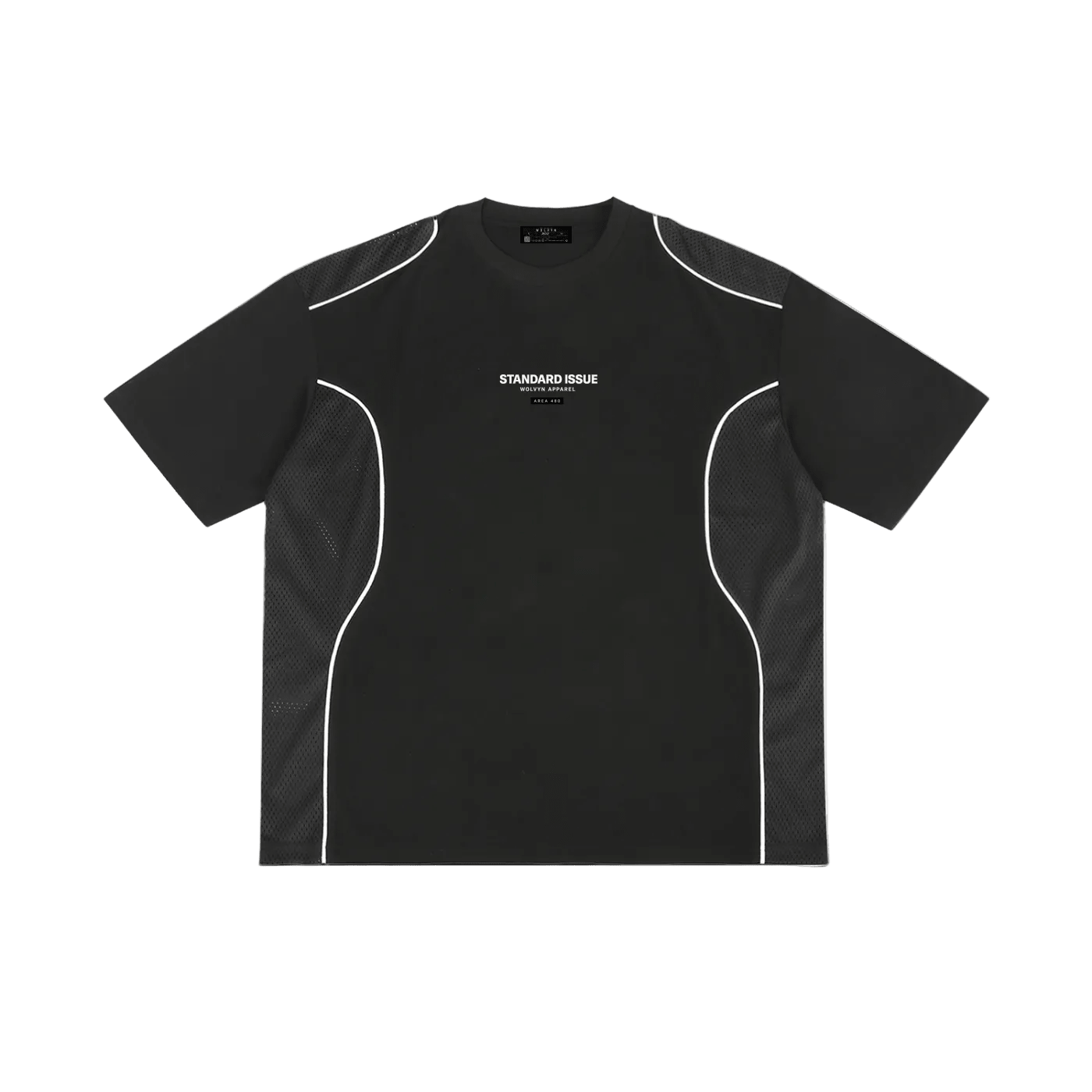 Wolvyn Apparel 'Standard Issue' Contrast Piped Panel T-Shirt - Wolvyn Apparel