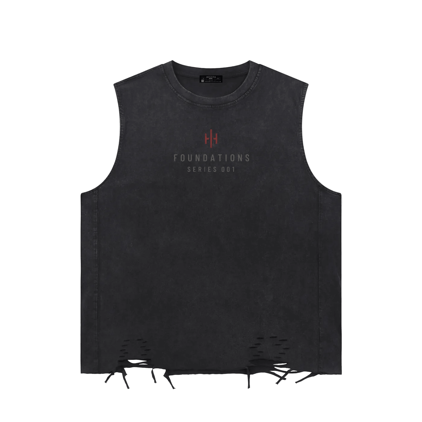Wolvyn Apparel ‘Summer of Wolvyn’ Snow Washed Raw-Hem Tank Top - Wolvyn Apparel
