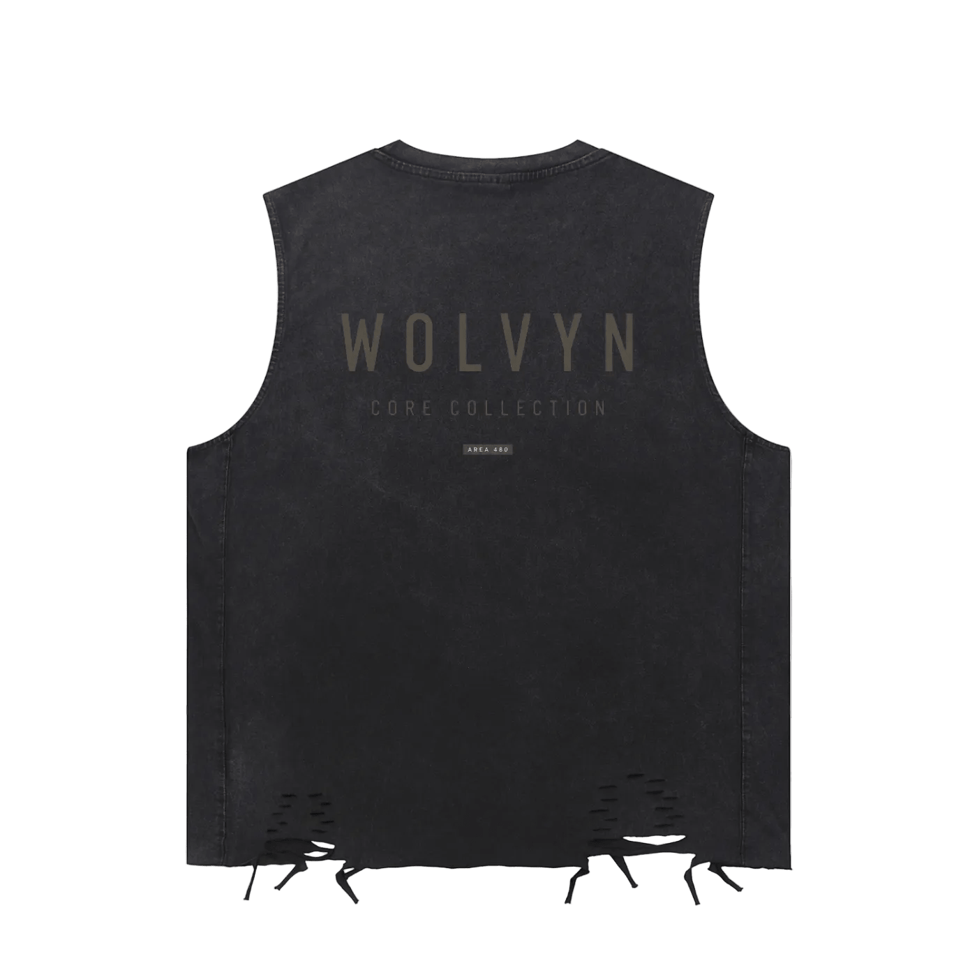 Wolvyn Apparel ‘Summer of Wolvyn’ Snow Washed Raw-Hem Tank Top - Wolvyn Apparel