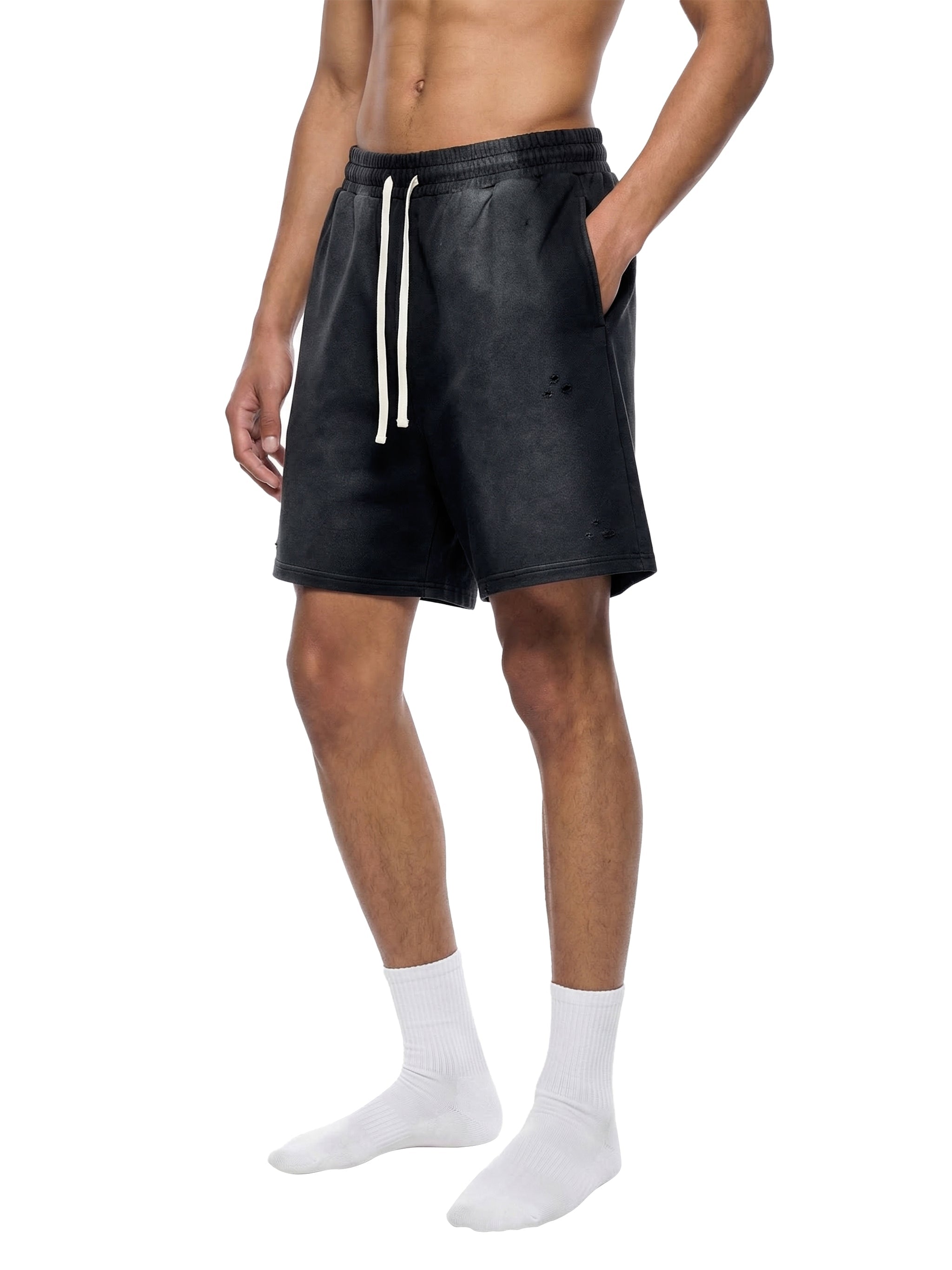 Wolvyn Apparel Sun Fade Distressed Shorts - Wolvyn Apparel