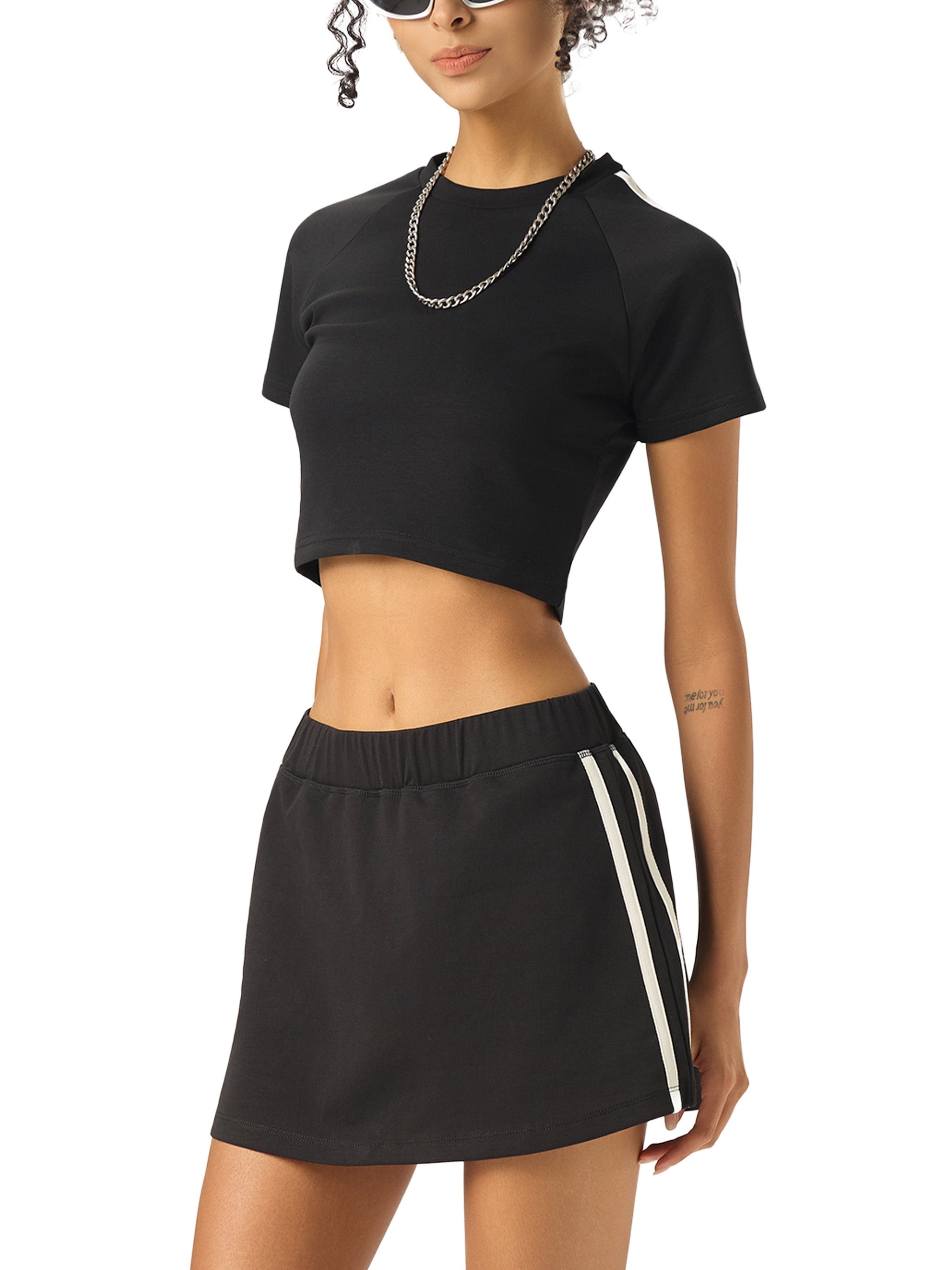 Wolvyn Apparel Taped Cooling Performance Crop Top - Wolvyn Apparel