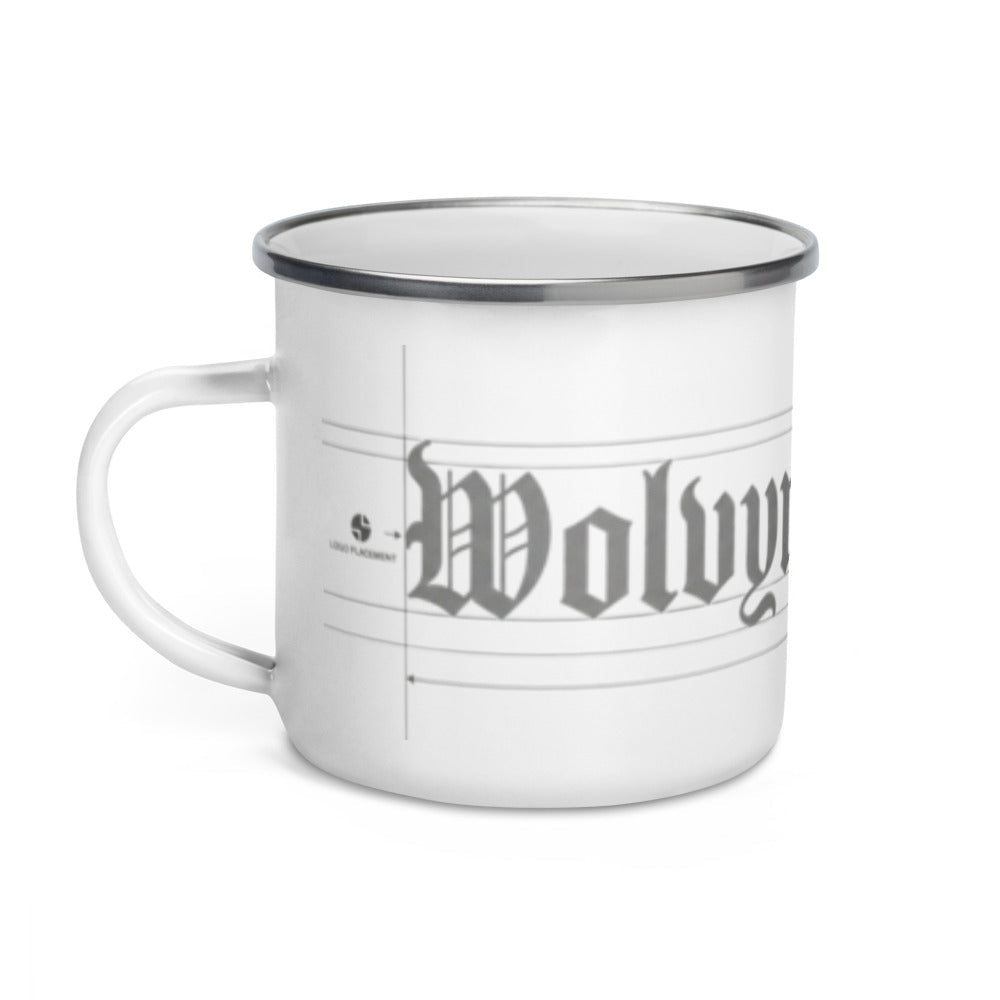 Wolvyn Apparel "The Blueprint" Enamel Mug - Wolvyn Apparel